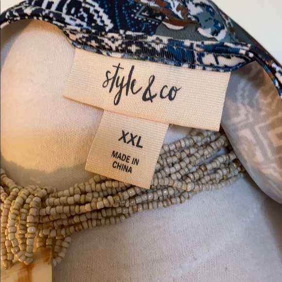 Style & Co Cold shoulder top NWOT - Picture 8 of 9